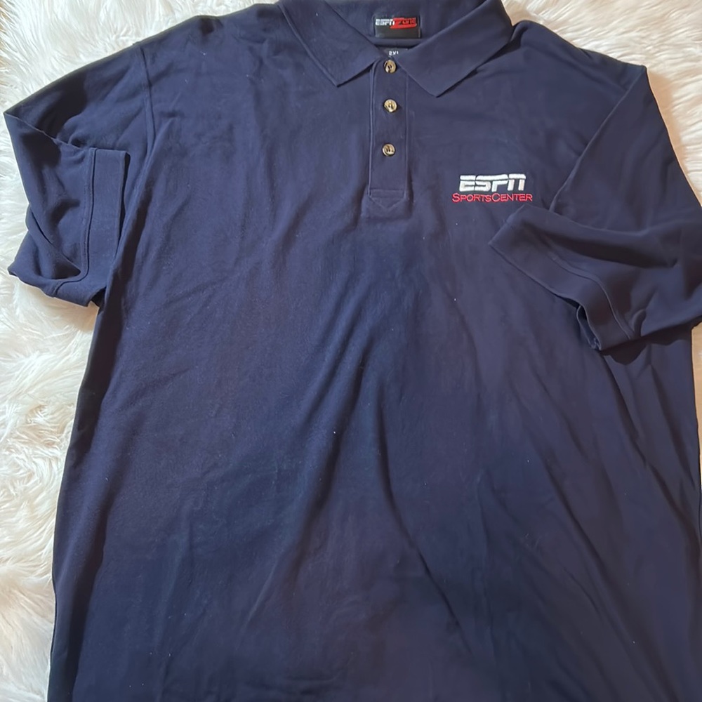 ESPN sports center polo navy 2XL